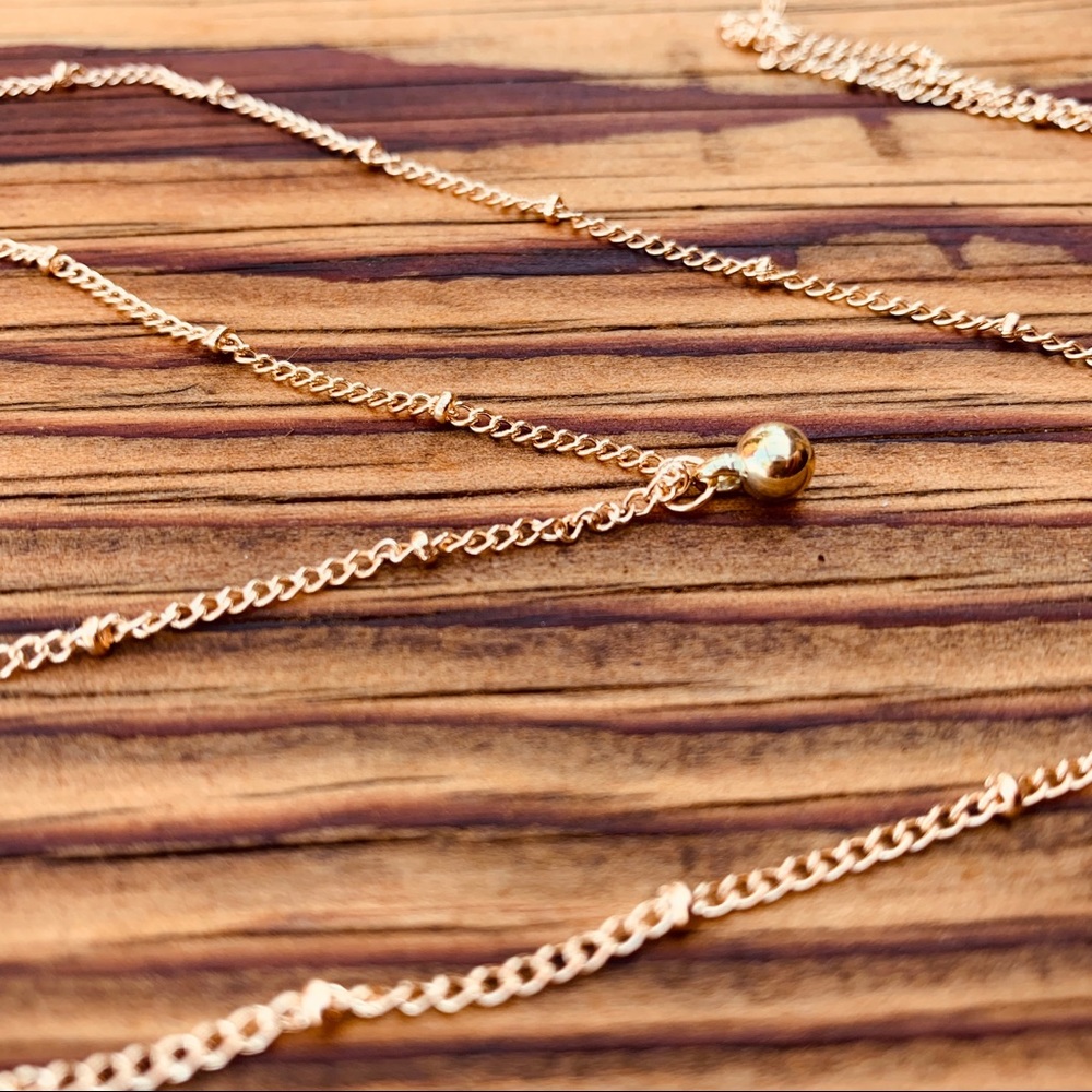 BELLA♡ Y Drop Layered Choker Necklace - Picture 6 of 8